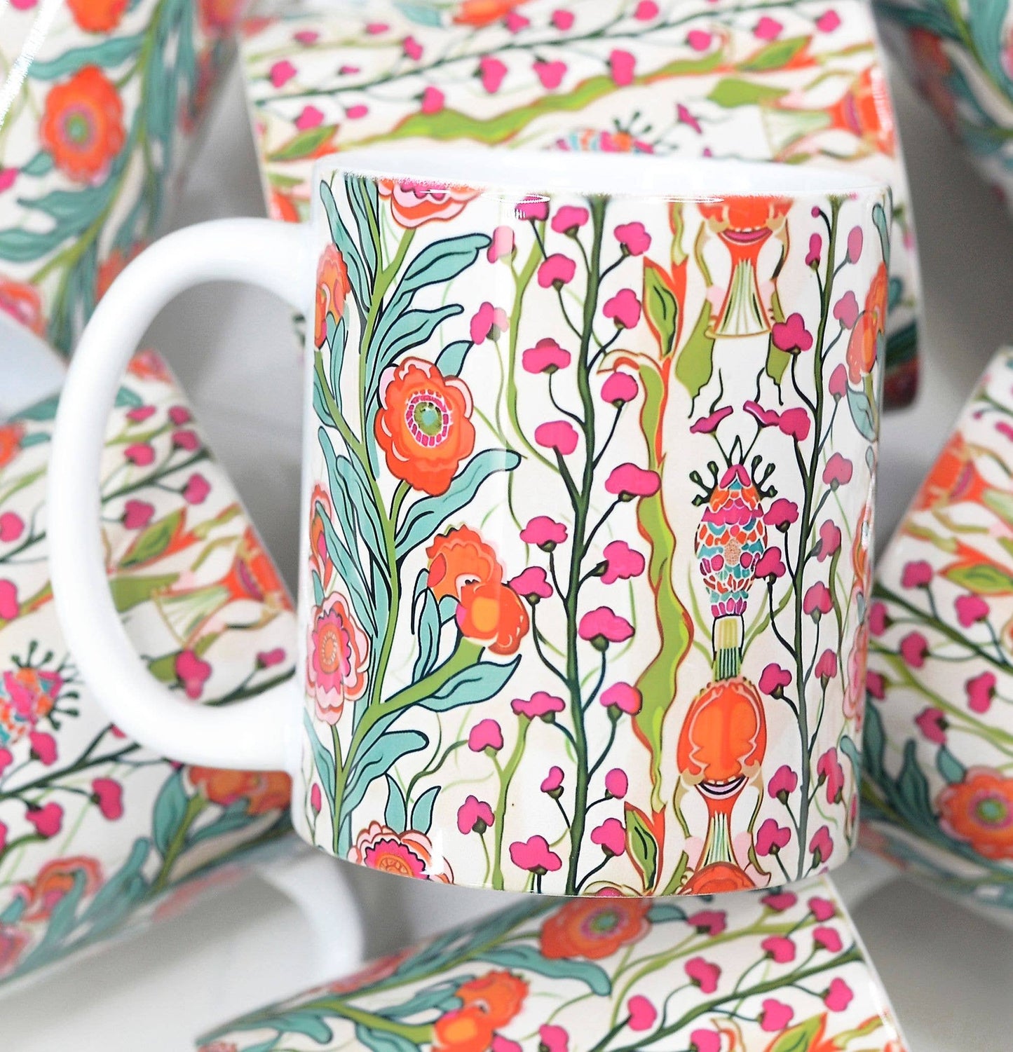 Spring Floral Ceramic Mug Designers Choice Arrangement