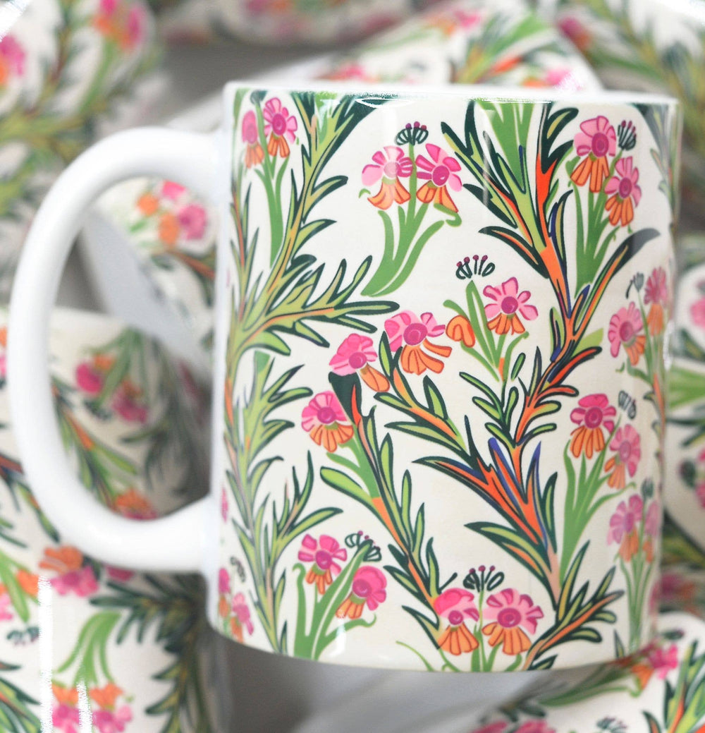 Spring Floral Ceramic Mug Designers Choice Arrangement