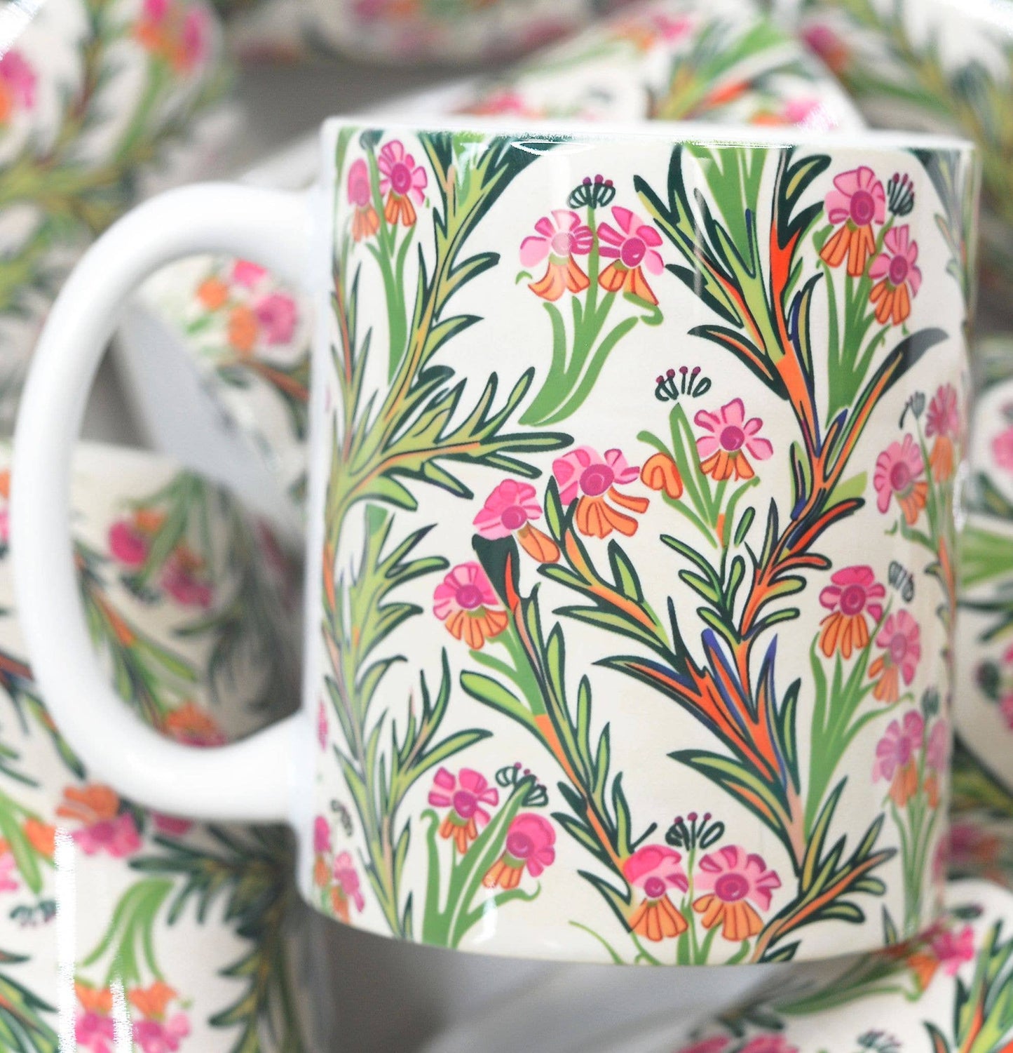 Spring Floral Ceramic Mug Designers Choice Arrangement