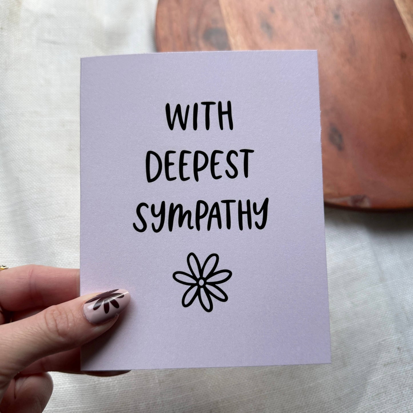 "With deepest sympathy" Greeting Card