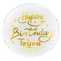 Happy Birthday To You Round Foil Balloon 18 in.
