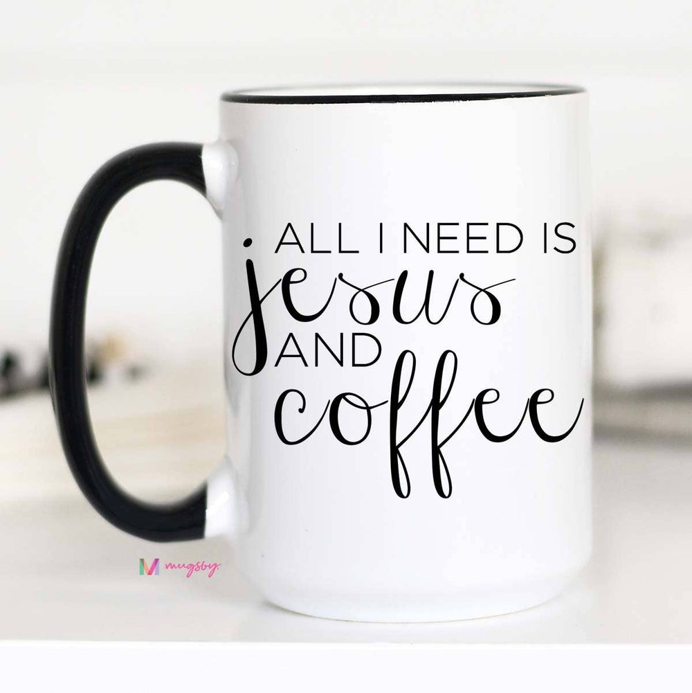 All I Need Is Jesus And Coffee Mug Designers Choice Arrangement