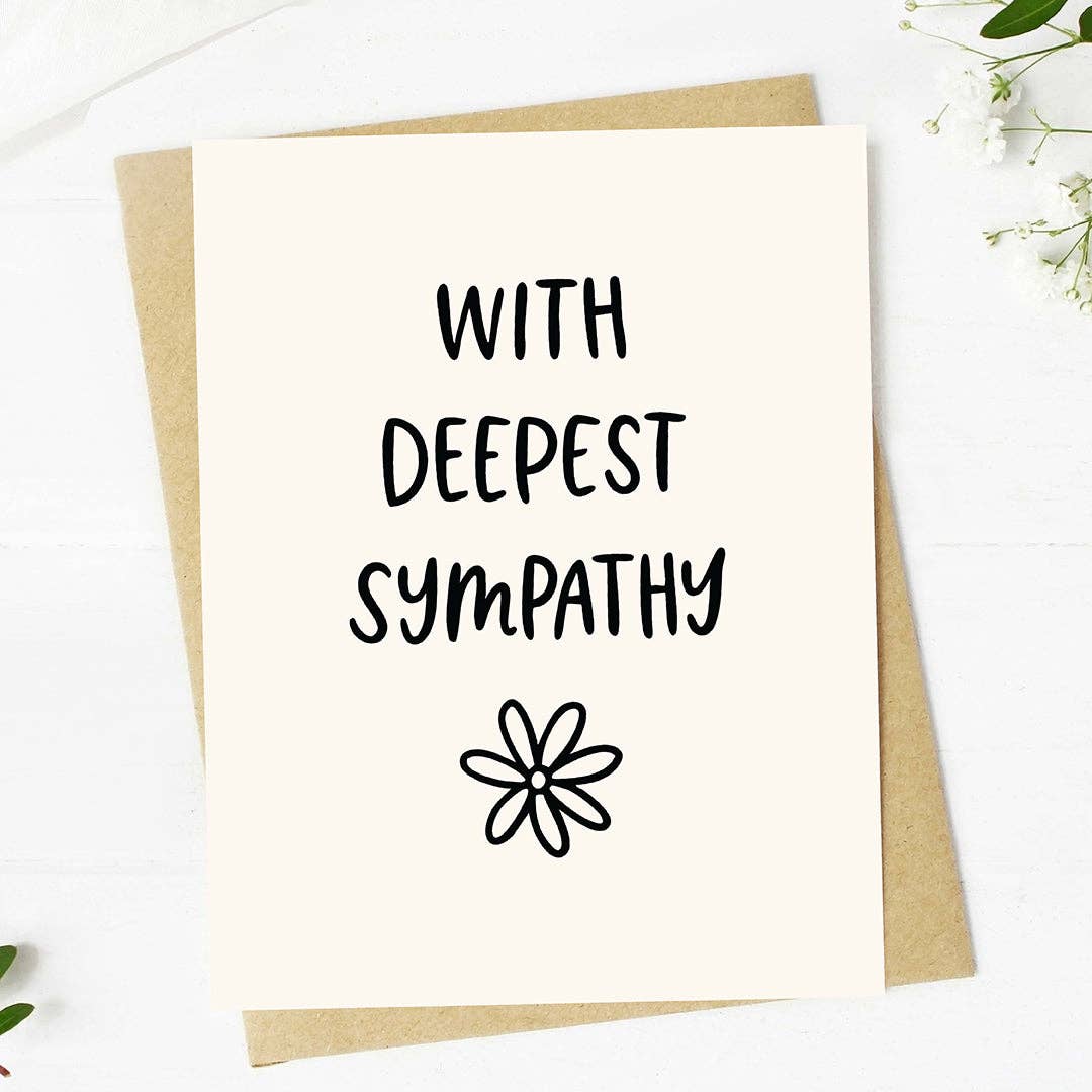 "With deepest sympathy" Greeting Card