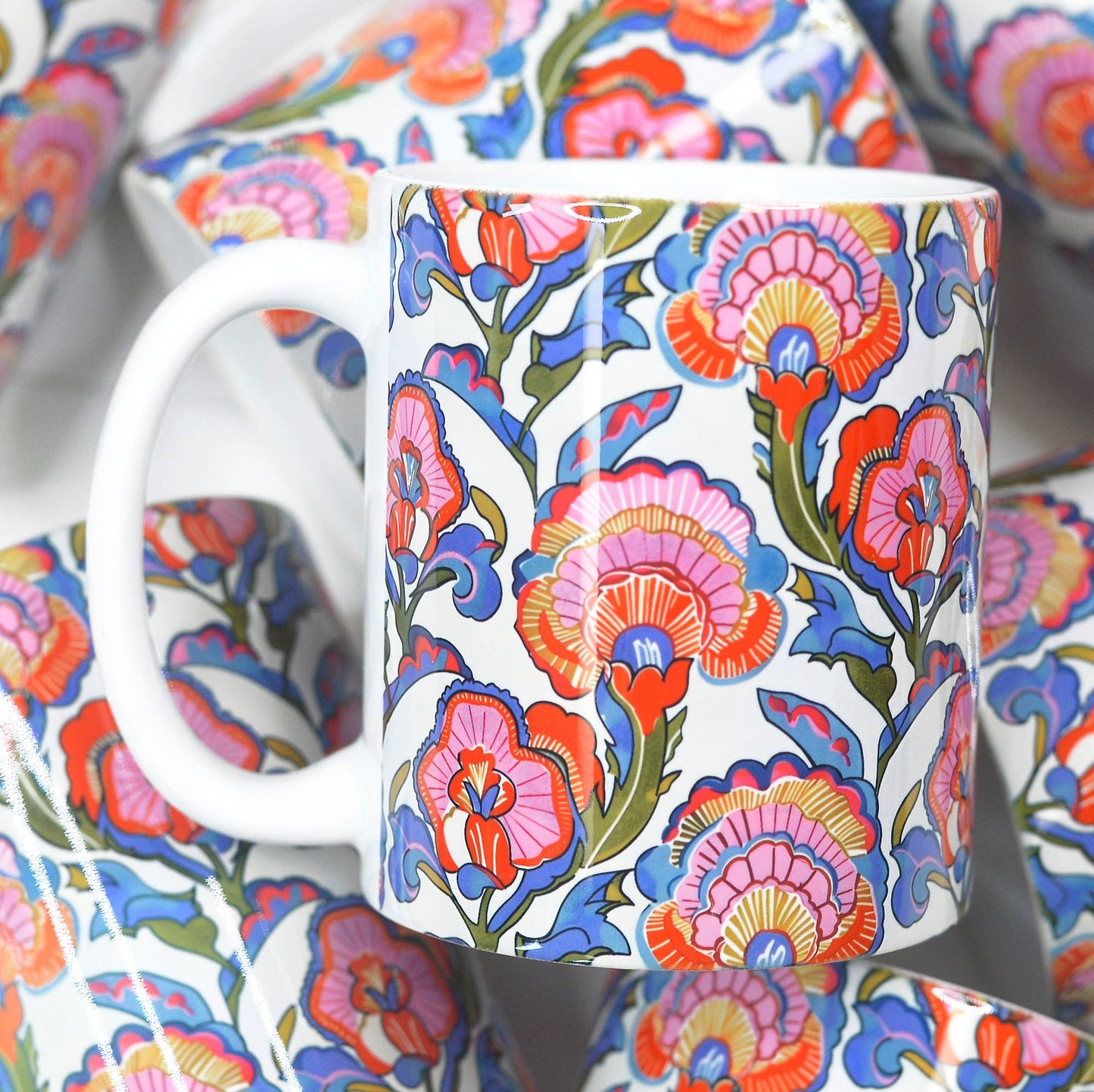 Spring Floral Ceramic Mug Designers Choice Arrangement