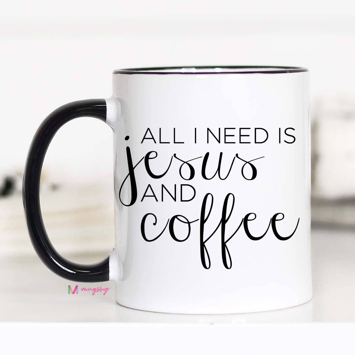 All I Need Is Jesus And Coffee Mug Designers Choice Arrangement