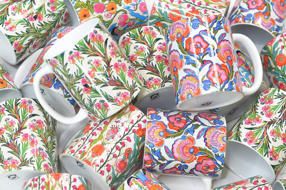 Spring Floral Ceramic Mug Designers Choice Arrangement