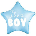 Its a Boy Blue Star Foil Balloon 19 in.