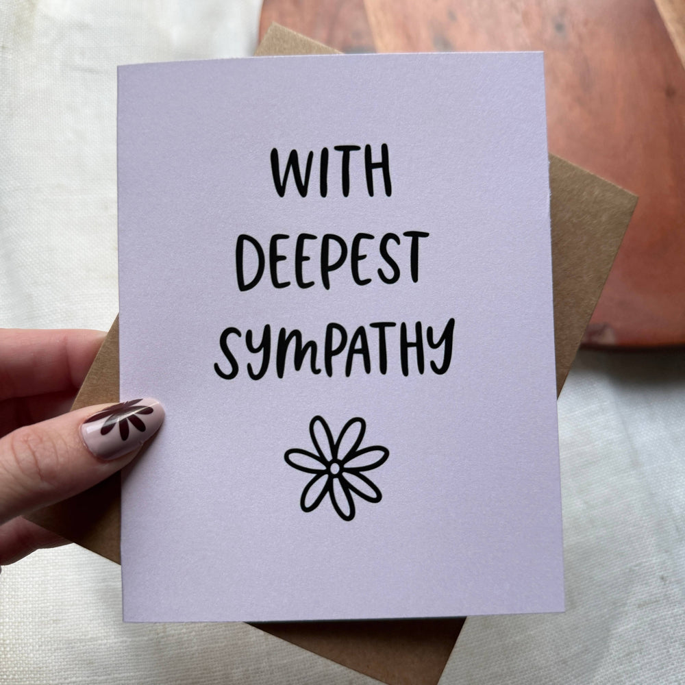 "With deepest sympathy" Greeting Card